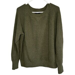 J. CREW Merino Wool Blend Green Sweater